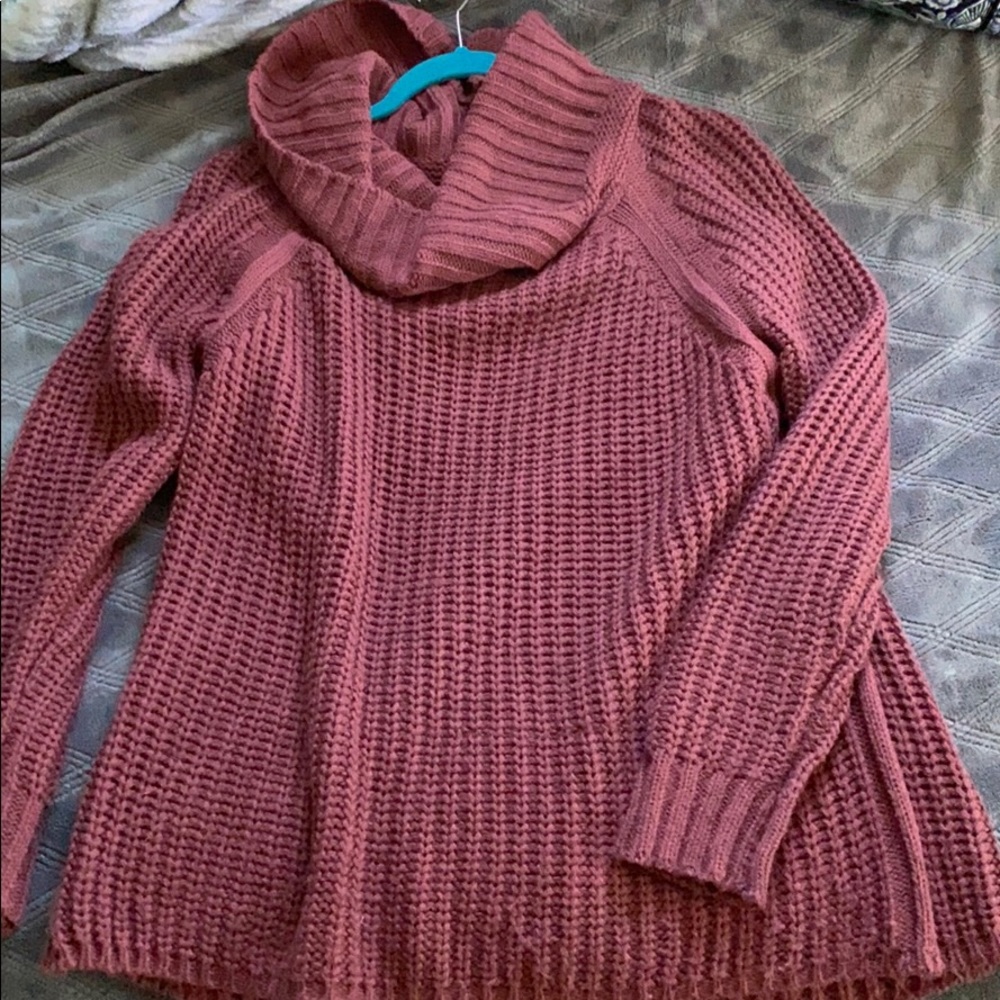 Sweater with a turtle neck